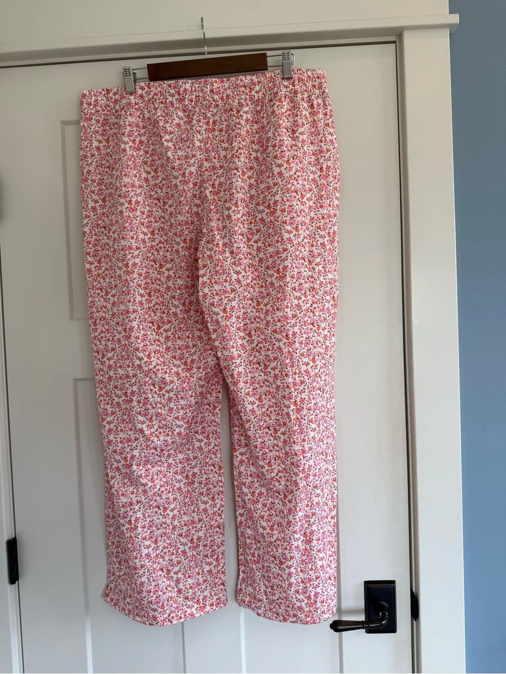 NWT GAP Rose Pink Floral Drawstring Pajama Pants XL